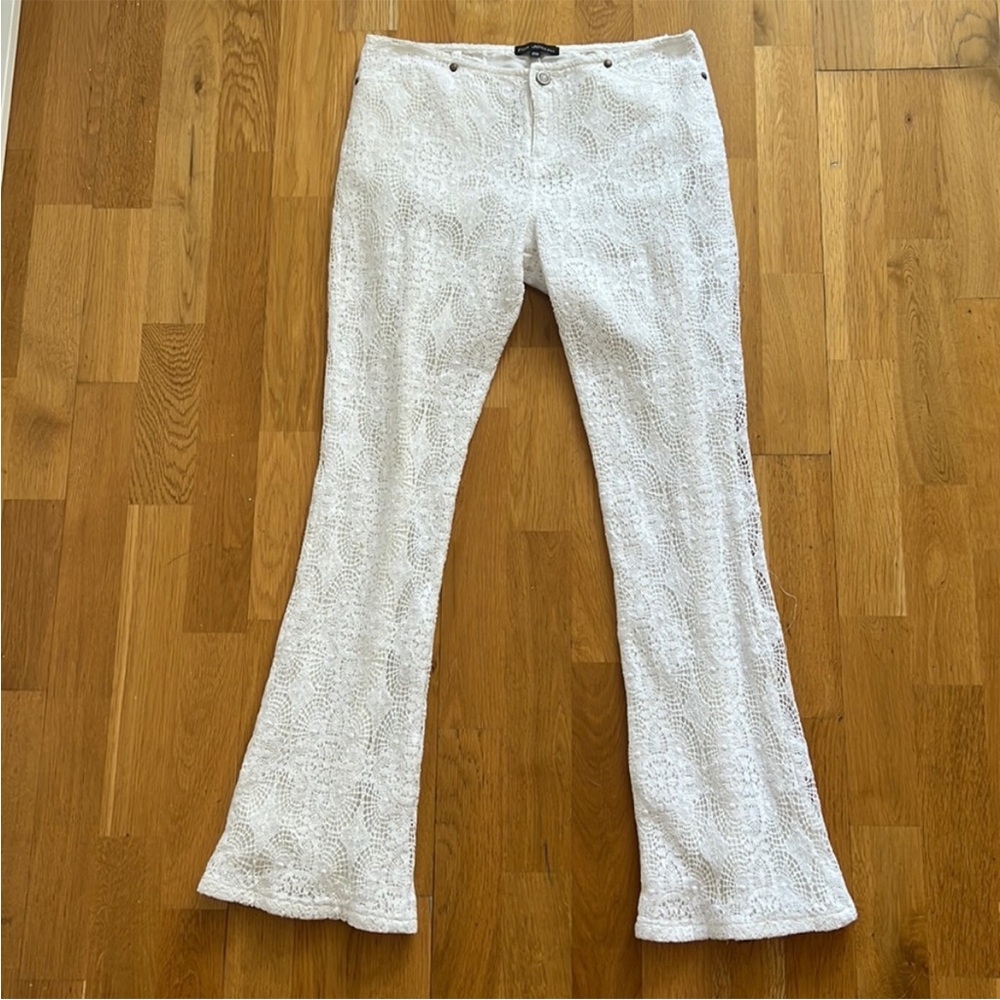 Vintage Y2K White Crochet Pants - Picture 9 of 10